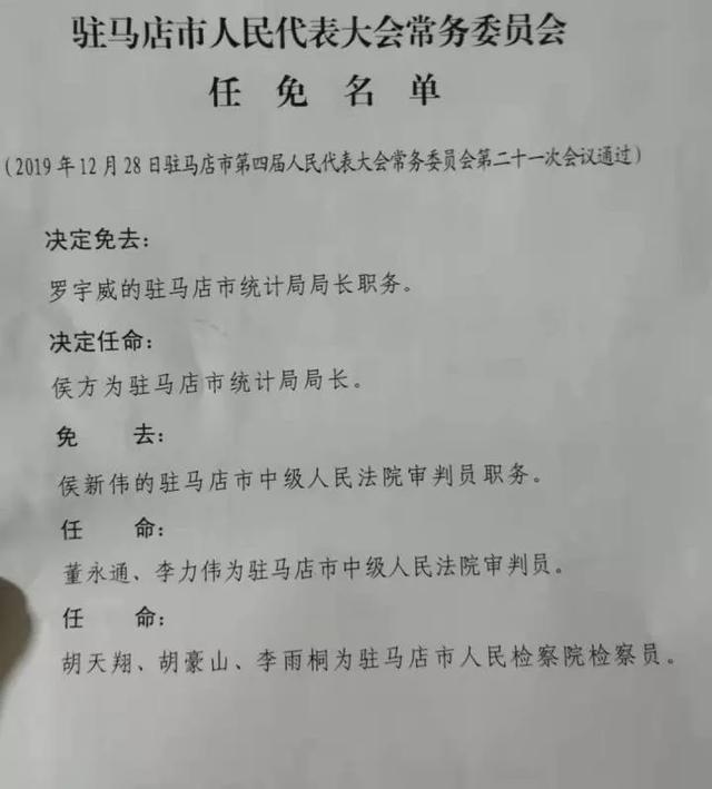 驻马店最新人事任免概况概览