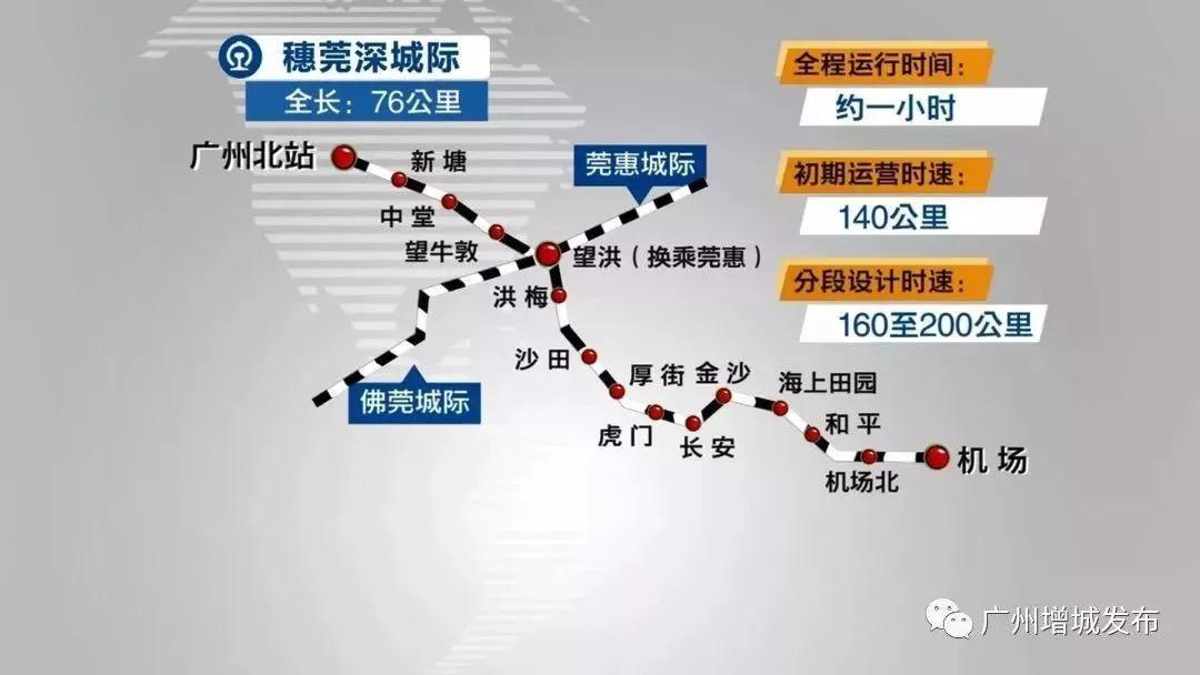 穗莞深城轨最新线路图，珠三角交通枢纽连接线