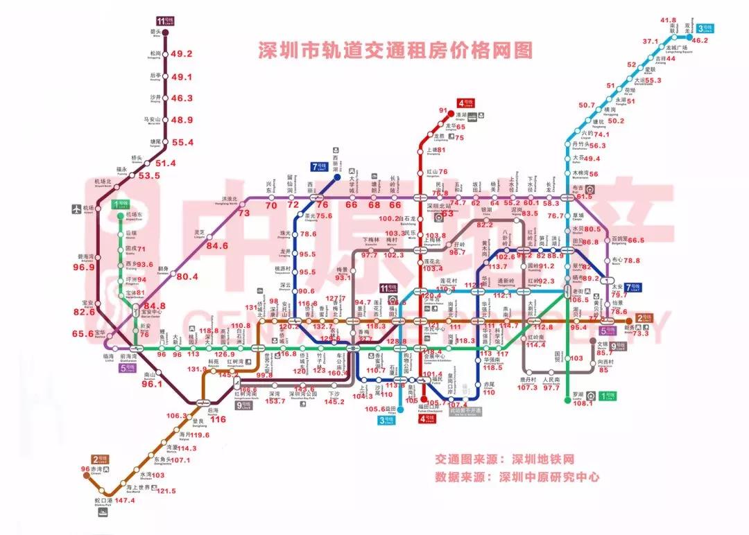 深圳最新地铁图，城市交通的脉搏之图