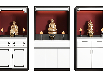 数字时代佛教艺术探索，佛龛模型下载新体验